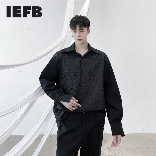iefb early spring oversized black shirts for men single breasted japan streetwear fashion pleated embossing 9y5556 210524, White;black
iefb early spring oversized black shirts for men single breasted japan streetwear fashion pleated embossing 9y5556 210524, White;black