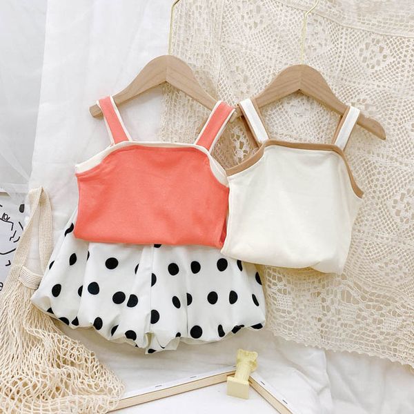 kids clothing sets girls outfits baby clothes children wear summer cotton tank dots skirts princess suits 2pcs b7062, White
kids clothing sets girls outfits baby clothes children wear summer cotton tank dots skirts princess suits 2pcs b7062, White