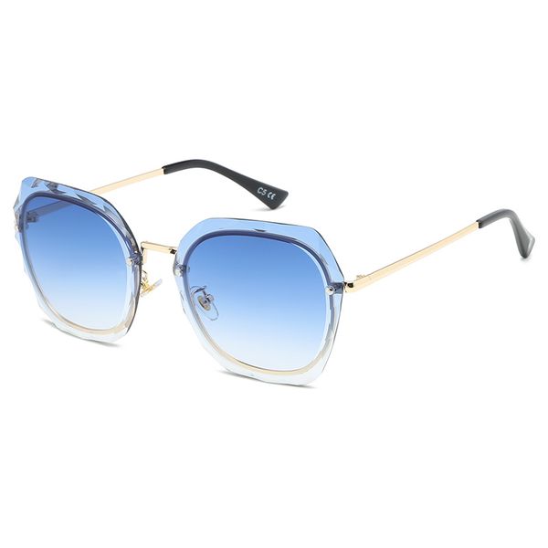2021 women korean version of tide frameless crystal trimmed ladies sunglasses 50055, White;black
2021 women korean version of tide frameless crystal trimmed ladies sunglasses 50055, White;black