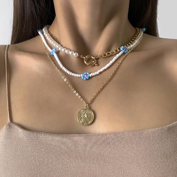 chains aensoa colorful small pearl mix metal chain choker collar necklace for women flower charm portrait coin pendant necklaces female, Silver
chains aensoa colorful small pearl mix metal chain choker collar necklace for women flower charm portrait coin pendant necklaces female, Silver