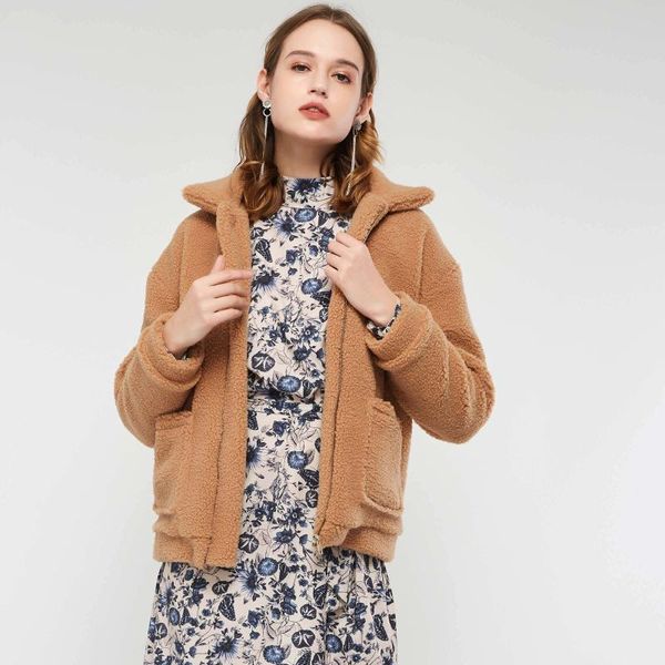 women's jackets 2021 spring women coat brown teddy lazy polar fleece thick warm pockets basic fur outwear wool coats for young girl, Black;brown
women's jackets 2021 spring women coat brown teddy lazy polar fleece thick warm pockets basic fur outwear wool coats for young girl, Black;brown
