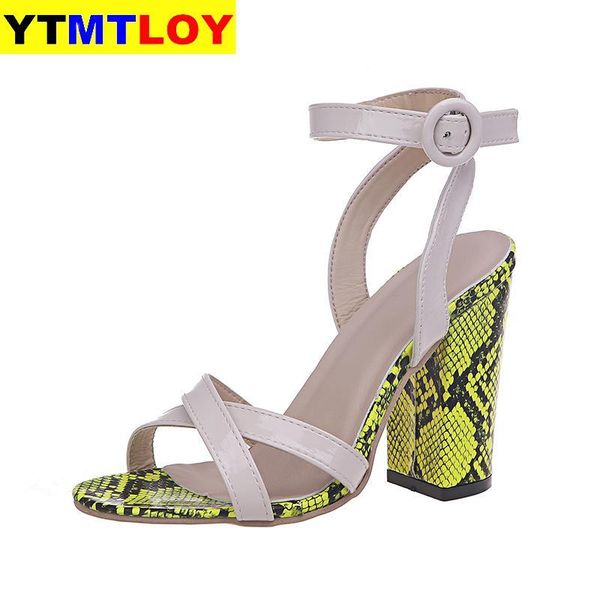 big size 35-43 multicolor snake pu leather women ankle strap sandals open toe thick high heels buckle shoes ladies, Black
big size 35-43 multicolor snake pu leather women ankle strap sandals open toe thick high heels buckle shoes ladies, Black