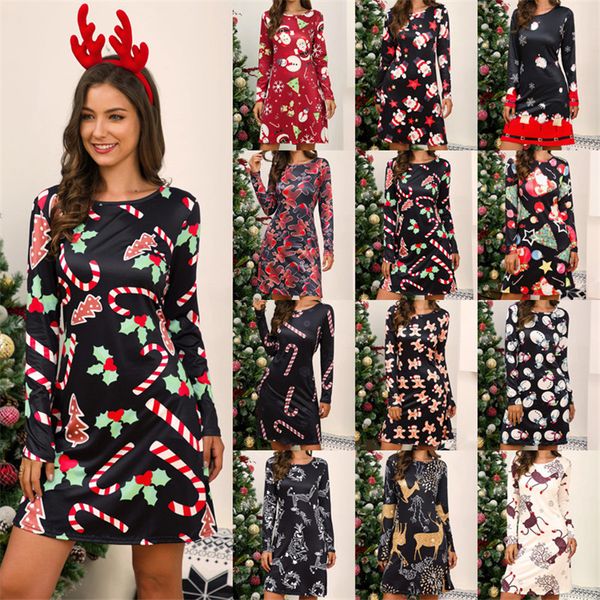 new year party dress 2021 autumn winter women long sleeve print loose casual mini dress elegant sweet christmas dresses vestidos, Black;gray
new year party dress 2021 autumn winter women long sleeve print loose casual mini dress elegant sweet christmas dresses vestidos, Black;gray