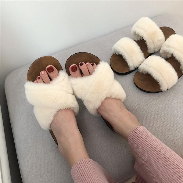 women indoor slippers faux fur home slipper warm plush autumn winter woman house flat floor soft slient slides, Black
women indoor slippers faux fur home slipper warm plush autumn winter woman house flat floor soft slient slides, Black