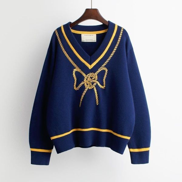 women's sweaters vintage blue pullovers women autumn winter bow embroidery v-neck korean french style girls white black pull femme
women's sweaters vintage blue pullovers women autumn winter bow embroidery v-neck korean french style girls white black pull femme