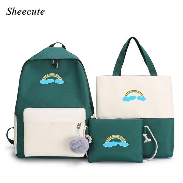 both shoulders girls backpack cartoon print student children school bags for bag kids travel 4pcs/set
both shoulders girls backpack cartoon print student children school bags for bag kids travel 4pcs/set
