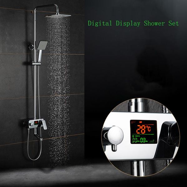 digital display shower faucet. water powered set,no need battery.8 inch rain head tub mixer faucet bathroom sets
digital display shower faucet. water powered set,no need battery.8 inch rain head tub mixer faucet bathroom sets