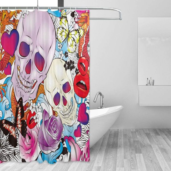 shower curtain backdrop colorful skull bathroom shower with hooks home decor curtains waterproof 72" x 72"
shower curtain backdrop colorful skull bathroom shower with hooks home decor curtains waterproof 72" x 72"