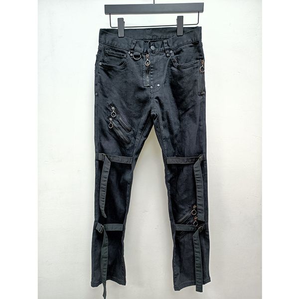 brand strappy pants high street slim heavy industry multi-zip wash men's trend with high-quality jeans, Blue
brand strappy pants high street slim heavy industry multi-zip wash men's trend with high-quality jeans, Blue