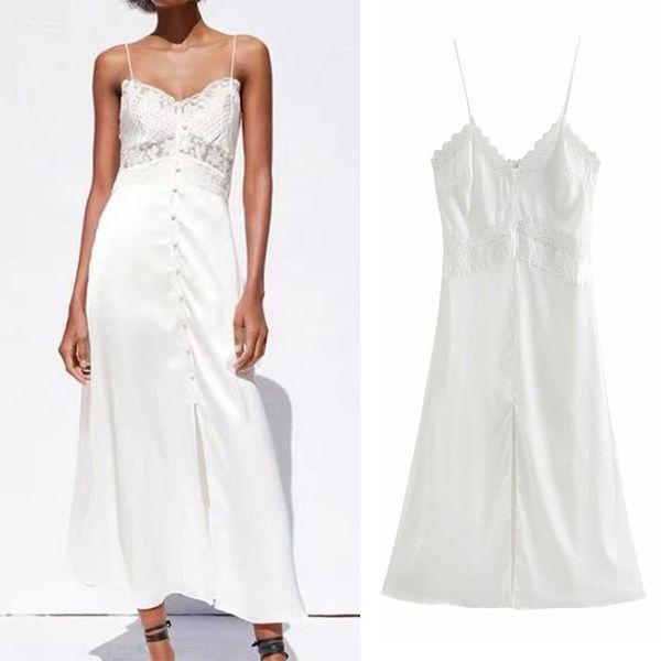 za summer women camisole dress slash neck loose es lady party solid elegant girls sleeveless causal outfits 210422, Black;gray
za summer women camisole dress slash neck loose es lady party solid elegant girls sleeveless causal outfits 210422, Black;gray
