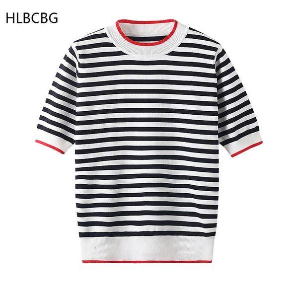 women's t-shirt thin knitted shirt women clothes summer woman short sleeve tees striped casual female tves, White
women's t-shirt thin knitted shirt women clothes summer woman short sleeve tees striped casual female tves, White