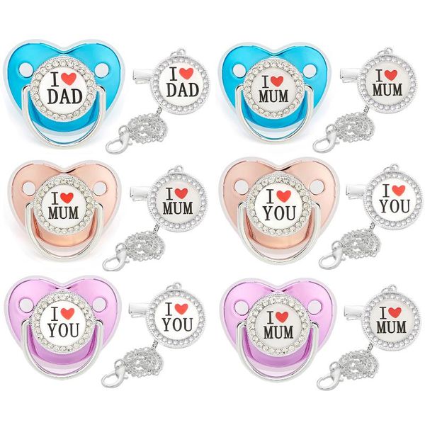 pacifiers# 2021 blue luxury baby pacifier clips chain born bpa silicone holder i love mum dad dummy infant nipple teether
pacifiers# 2021 blue luxury baby pacifier clips chain born bpa silicone holder i love mum dad dummy infant nipple teether