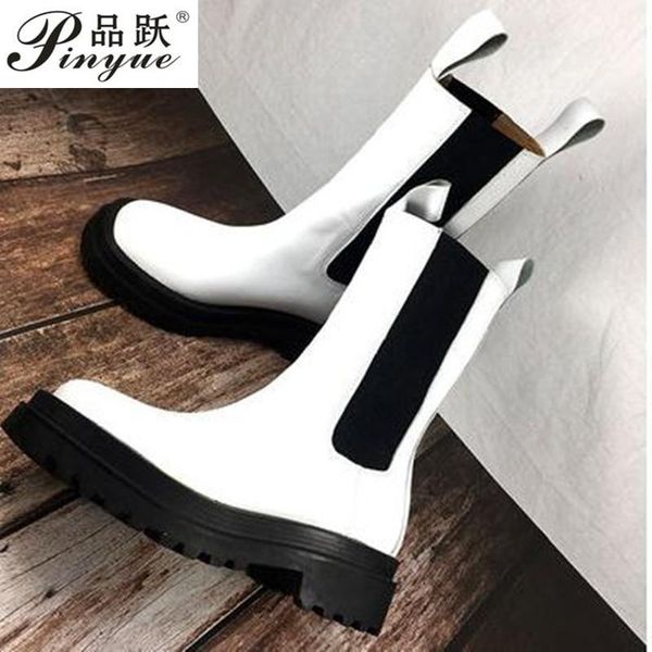 boots ankle women chunky heel platform brand winter shoes english style with thick soles, Black
boots ankle women chunky heel platform brand winter shoes english style with thick soles, Black