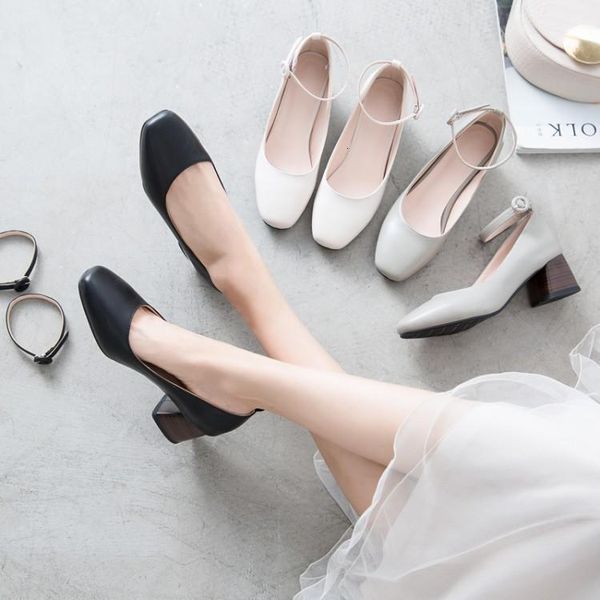 dress shoes spring low shallow mouth thick with mid-heel square head wild comfortable concise personality shoes, Black
dress shoes spring low shallow mouth thick with mid-heel square head wild comfortable concise personality shoes, Black