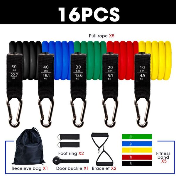 resistance bands 4/11/16pcs fitness tube band yoga gym stretch pull rope exercise training expander door anchor handle ankle strap
resistance bands 4/11/16pcs fitness tube band yoga gym stretch pull rope exercise training expander door anchor handle ankle strap