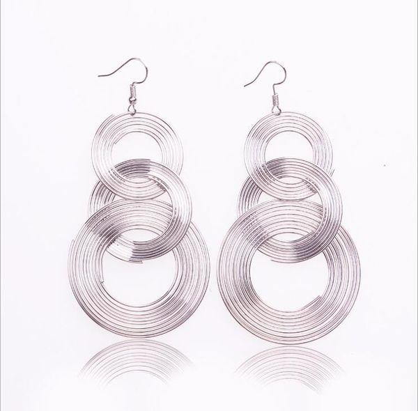 dangle & chandelier exaggerated european and american retro geometric multilayer metal circle ring earrings female net red personality night, Silver
dangle & chandelier exaggerated european and american retro geometric multilayer metal circle ring earrings female net red personality night, Silver