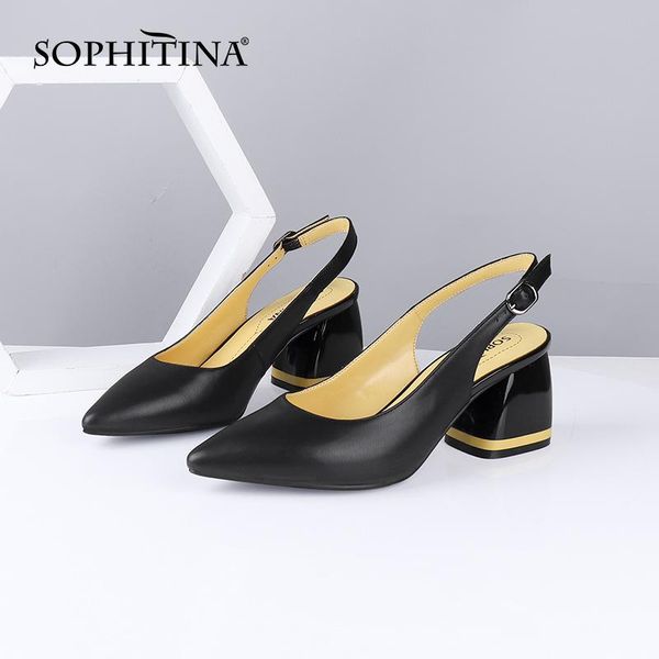 summer women sandals pointed toe square heel high back strap shoes metal decoration sheepskin mature c585, Black
summer women sandals pointed toe square heel high back strap shoes metal decoration sheepskin mature c585, Black