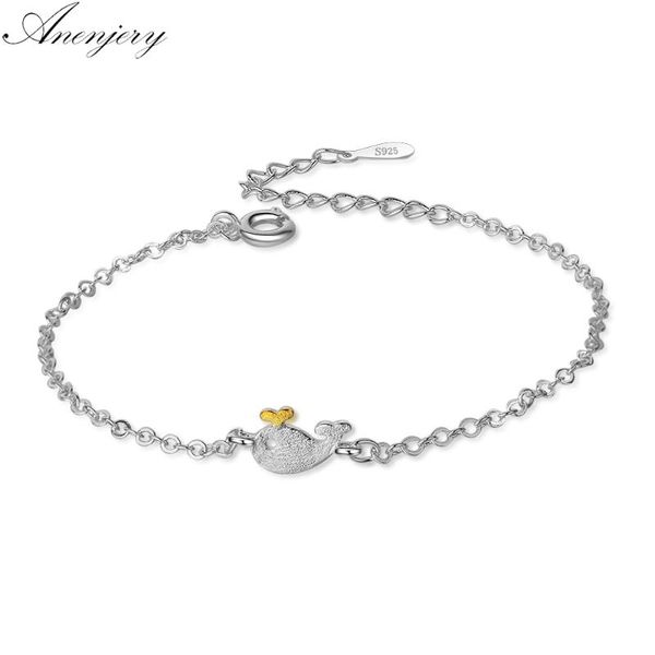 link, chain anenjery cute little whale dolphins 925 sterling silver bracelet for women s-b216, Black
link, chain anenjery cute little whale dolphins 925 sterling silver bracelet for women s-b216, Black