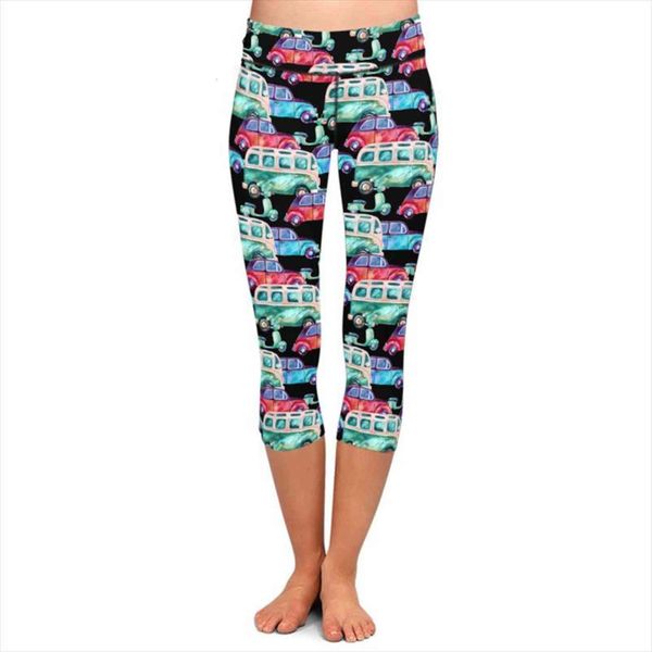 fashion high waist capri 3d womens legging cartoon cars ptint fitness plus size elastic mid calf summer, Black
fashion high waist capri 3d womens legging cartoon cars ptint fitness plus size elastic mid calf summer, Black
