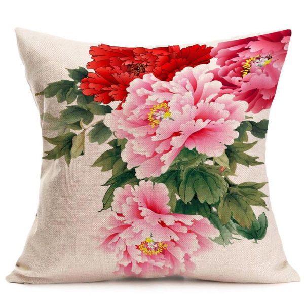cushion/decorative pillow flax chair cushion cover for decorative pillowcases pink red peony flower pattern sofa bed home decoration case 45
cushion/decorative pillow flax chair cushion cover for decorative pillowcases pink red peony flower pattern sofa bed home decoration case 45
