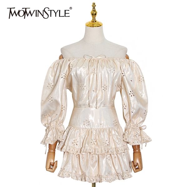 elegant ruffle lace up bowknot dress for women slash neck flare sleeve high waist embroidery dresses female 210520, Black;gray
elegant ruffle lace up bowknot dress for women slash neck flare sleeve high waist embroidery dresses female 210520, Black;gray