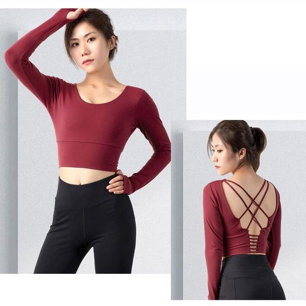 women's padded sports long sleeve strappy backless workout with thumb hole b2cshop yoga outfit
women's padded sports long sleeve strappy backless workout with thumb hole b2cshop yoga outfit