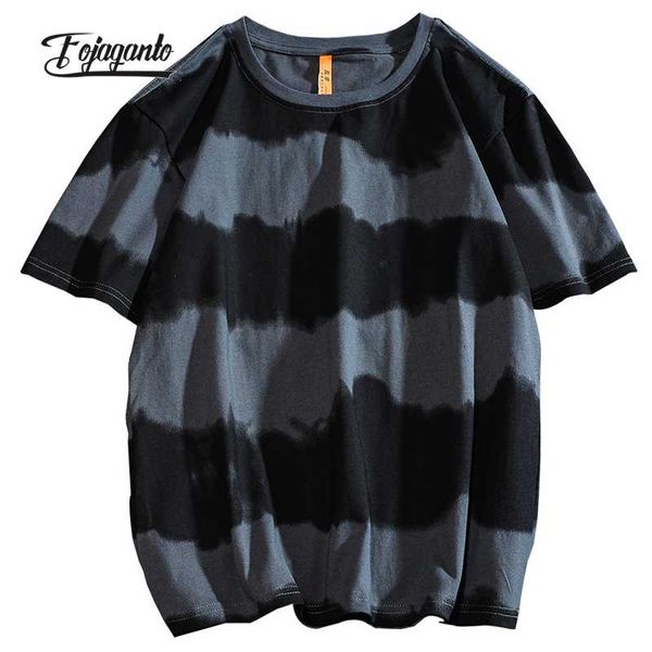 men's t-shirts fojaganto summer striped short-sleeved t-shirt tide brand dark retro loose casual tie-dye man, White;black
men's t-shirts fojaganto summer striped short-sleeved t-shirt tide brand dark retro loose casual tie-dye man, White;black