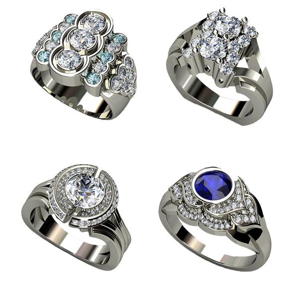 cluster rings exquisite modelling silve color flower for women or man anniversary couple jewelry engagement wedding ring 04m777, Golden;silver
cluster rings exquisite modelling silve color flower for women or man anniversary couple jewelry engagement wedding ring 04m777, Golden;silver