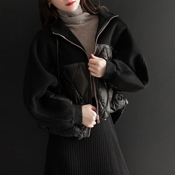 100% wool fur coat female autumn 90% white duck down women's winter jackets warm coats vetement femme zjt1928 & parkas, Black
100% wool fur coat female autumn 90% white duck down women's winter jackets warm coats vetement femme zjt1928 & parkas, Black