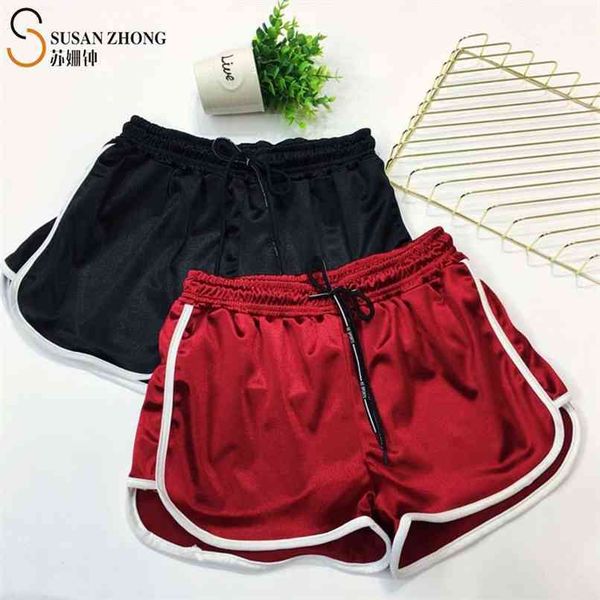women shorts feme bottoms summer fashion casual basic cotton satin loose elastic middle waist drawstring pockets sports 210623, White;black
women shorts feme bottoms summer fashion casual basic cotton satin loose elastic middle waist drawstring pockets sports 210623, White;black