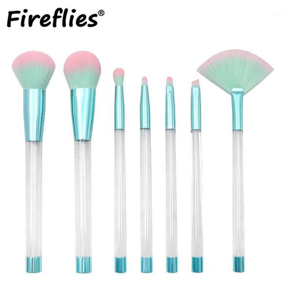 fireflies makeup brushes (7pcs/set) clear/chrome blue professional brush natural hair foundation powder blushes1
fireflies makeup brushes (7pcs/set) clear/chrome blue professional brush natural hair foundation powder blushes1