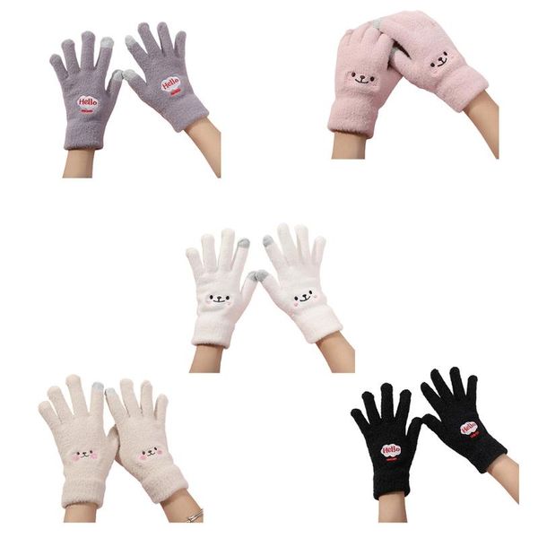 five fingers gloves l5ya plush full finger embroidery winter warm cartoon touchscreen driving riding for outdoor sport, Blue;gray
five fingers gloves l5ya plush full finger embroidery winter warm cartoon touchscreen driving riding for outdoor sport, Blue;gray