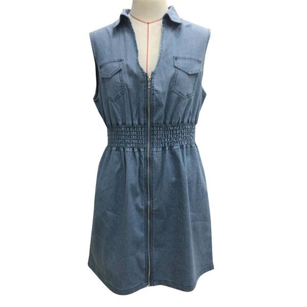 plus size dresses 50#ladies large sizes womens summer sleeveless zip up casual denim dress mini jeans vestido elbise robe, Black
plus size dresses 50#ladies large sizes womens summer sleeveless zip up casual denim dress mini jeans vestido elbise robe, Black