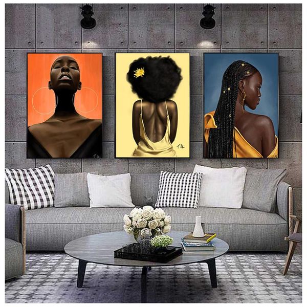 paintings african art black girl woman portrait painting on canvas cuadros poster and print scandinavian wall picture for living room
paintings african art black girl woman portrait painting on canvas cuadros poster and print scandinavian wall picture for living room
