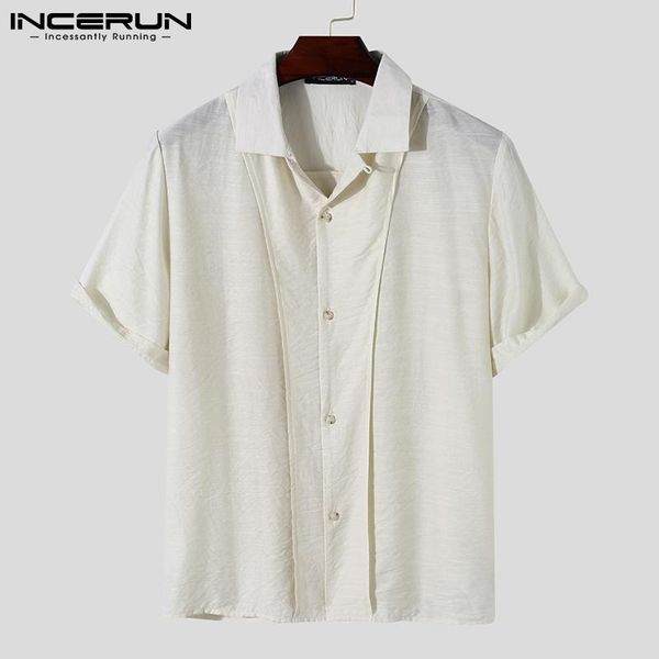 men's casual shirts summer men shirt turn down collar solid color short sleeve breathable leisure camisa 2021 streetwear clothing incer, White;black
men's casual shirts summer men shirt turn down collar solid color short sleeve breathable leisure camisa 2021 streetwear clothing incer, White;black