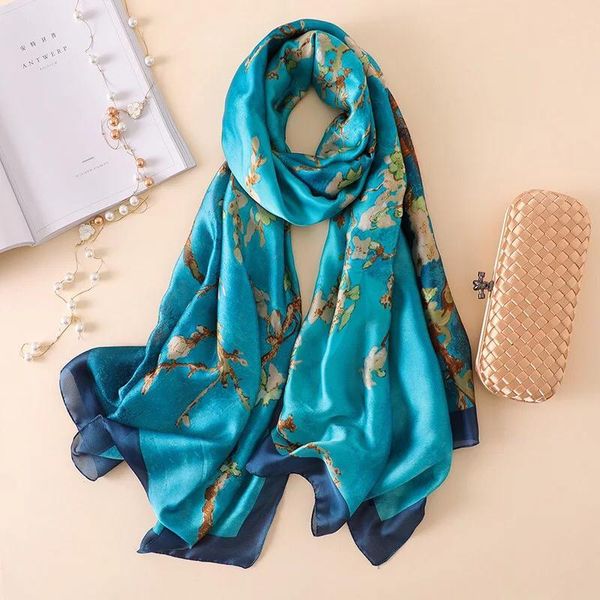 scarves yulaili trendy spring silk scarf for women foulard shawls beach wraps floral printing hijab scarfs, Blue;gray
scarves yulaili trendy spring silk scarf for women foulard shawls beach wraps floral printing hijab scarfs, Blue;gray