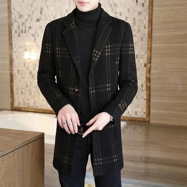 men's wool & blends autumn winter suit collar warm coat men fashion striped mid-length thick black woolen male jacket
men's wool & blends autumn winter suit collar warm coat men fashion striped mid-length thick black woolen male jacket