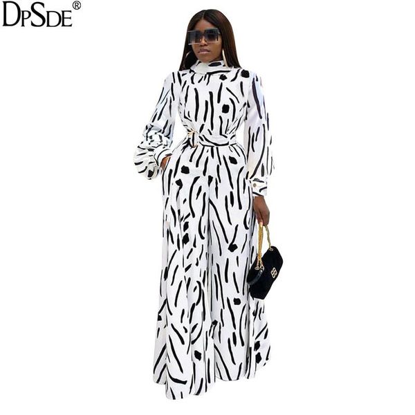women's jumpsuits & rompers dpsde white print loose long jumpsuit with belt full sleeve women vocation 2021 autumn temperament outfits, Black;white
women's jumpsuits & rompers dpsde white print loose long jumpsuit with belt full sleeve women vocation 2021 autumn temperament outfits, Black;white
