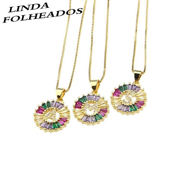 pendant necklaces design colorful zircon necklace 26 letter round name gold chain girl fashion party jewelry, Silver
pendant necklaces design colorful zircon necklace 26 letter round name gold chain girl fashion party jewelry, Silver