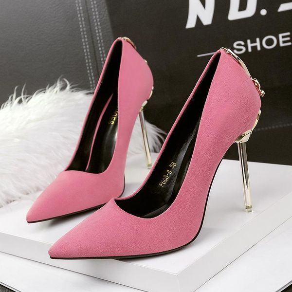 dress shoes women pumps high heel solid fashion party flock thin .5 cm slip on wedding heels brand female girls, Black
dress shoes women pumps high heel solid fashion party flock thin .5 cm slip on wedding heels brand female girls, Black