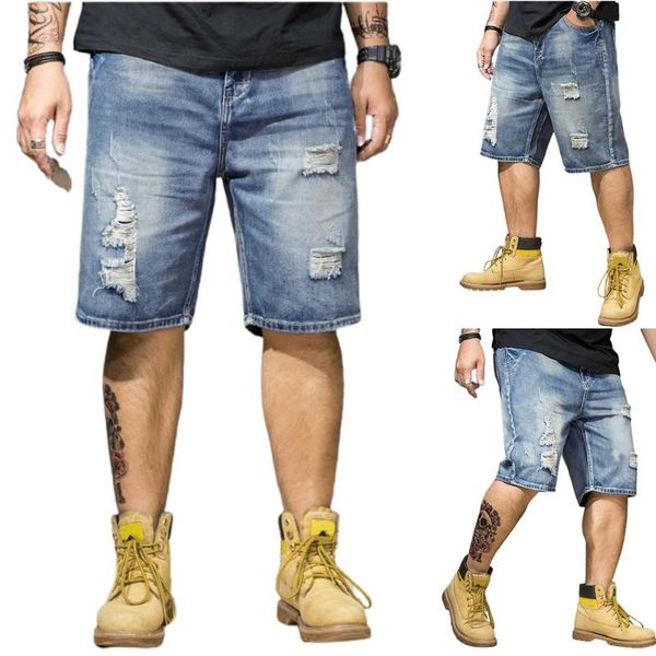 men's shorts 2021 fahsion vintage mens denim stretch regular fit distressed hole casual ripped half jeans baggy pants, White;black
men's shorts 2021 fahsion vintage mens denim stretch regular fit distressed hole casual ripped half jeans baggy pants, White;black