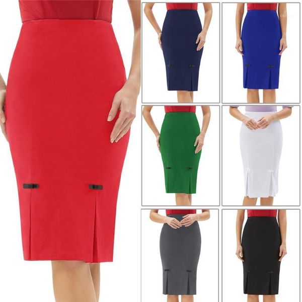 women ladies vintage retro skirts bow-knot decorated back-split knee hips-wrapped bodycon pencil skirt office business wear, Black
women ladies vintage retro skirts bow-knot decorated back-split knee hips-wrapped bodycon pencil skirt office business wear, Black