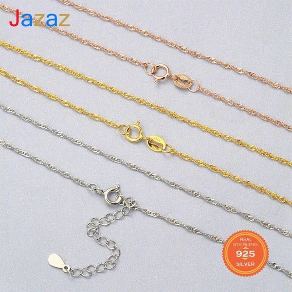 chains jazaz real s925 sterling silver water wave chain necklace for woman jewelry 1.0/1.5mm wide 40cm/45cm collar d001264
chains jazaz real s925 sterling silver water wave chain necklace for woman jewelry 1.0/1.5mm wide 40cm/45cm collar d001264