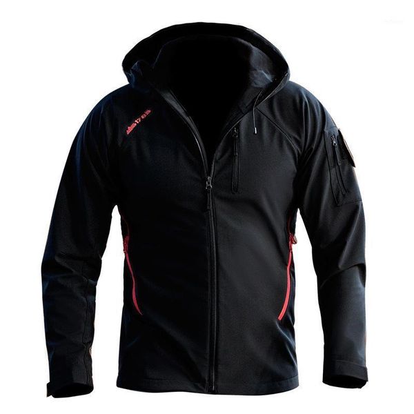 men's jackets army camouflage jacket men military tactical outdoor winter waterproof softshell windbreaker hunt clothes, Black;brown 
men's jackets army camouflage jacket men military tactical outdoor winter waterproof softshell windbreaker hunt clothes, Black;brown