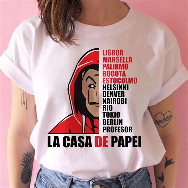 money heist hip hop men t shirts la casa de papel house of paper female ulzzang 90s clothes summer, White;black
money heist hip hop men t shirts la casa de papel house of paper female ulzzang 90s clothes summer, White;black