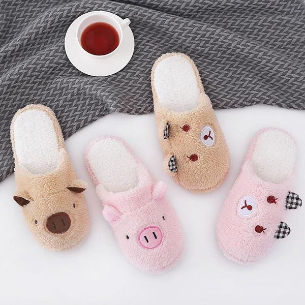 slippers autumn and winter side ear bear pig cotton cute cartoon indoor soft bottom warm men women anti slip shoes, Black
slippers autumn and winter side ear bear pig cotton cute cartoon indoor soft bottom warm men women anti slip shoes, Black