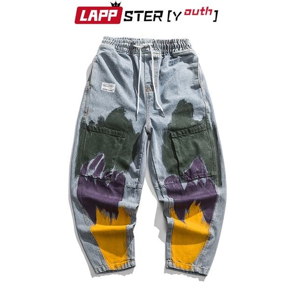 men vintage tie dye printed punk jeans autumn mens streetwear hip hop denim cargo pants male pockets joggers 210420, Blue
men vintage tie dye printed punk jeans autumn mens streetwear hip hop denim cargo pants male pockets joggers 210420, Blue