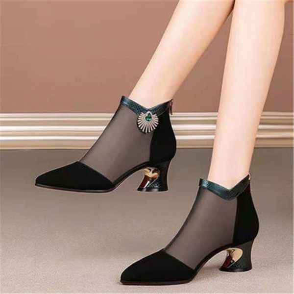 mesh breathable ankle boots women pointed toe high heels cool female fashion zipper party shoes black 35-40
mesh breathable ankle boots women pointed toe high heels cool female fashion zipper party shoes black 35-40