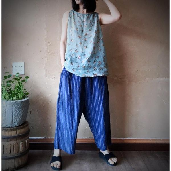 women's pants & capris women loose washed striped linen ladies vintage elastic waist flax stripes trousers female harem 2021 summer aut, Black;white
women's pants & capris women loose washed striped linen ladies vintage elastic waist flax stripes trousers female harem 2021 summer aut, Black;white