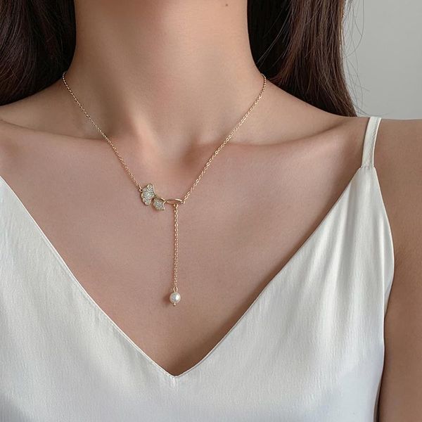 chains enshir 925 sterling silver leaf pearl tassel chain necklace female light luxury micro zircon pendant clavicle jewelry
chains enshir 925 sterling silver leaf pearl tassel chain necklace female light luxury micro zircon pendant clavicle jewelry